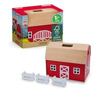 schleich Farm World | Ferme en Bois 42619 | avec étable, clôtures, Figurines et Accessoires | Jouet décoratif | Dès 1,5 an | 7 pièces