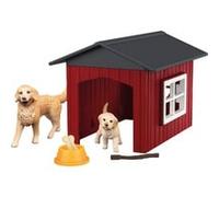 Schleich FARM WORLD Niche avec Golden Retriever, Figurine