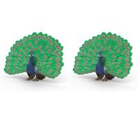 Schleich Farm World | Paon 14926 | 11 x 8 x 4 cm (Lot de 2)