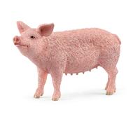 SCHLEICH Farm World Pig Toy Figure, Pink (13933)
