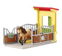 Schleich Coffret 42609 Box avec Poney Icelandais – Extension Ferme Educative, dès 3 ans, 4 pièces