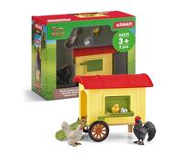 Schleich Poulailler mobile 42572 – Farm World – Coffret 5 pièces – Dès 3 ans