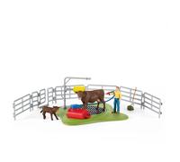 Schleich Farm World Happy Cow Wash Figure Multicolore