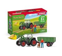 Schleich Jeu véhicule Farm World - Tracteur avec remorque