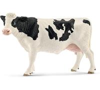 Schleich Figurine de ferme Vache Holstein 13797 - détaillée et réaliste - Beige