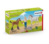 Schleich Visite du vétérinaire pour Jument et Poulain