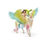 SCHLEICH - Figurine 70566 Fee Surah avec un pegase scintillant