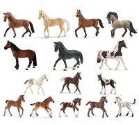 Schleich - Figurine Animal - Pferde-Set Avec 15 Chevaux de Jeux Poulain Pur-Sang