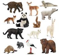 Schleich Figurine Animal Sauvages Le Monde 14teilig Eisbär Panthère Ensemble de