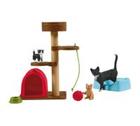 Schleich Coffret 42501 Farm World – Figurines réalistes Chats et Chatons, dès 3 ans