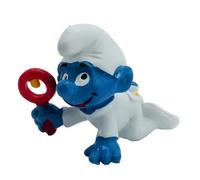 Schleich Figurine Les Schtroumpfs - Bébé Schtroumpf avec hochet (20179)