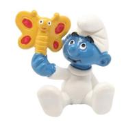 Schleich Figurine Les Schtroumpfs - Bébé schtroumpf avec Un Papillon (20218)