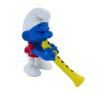 Schleich Figurine Les Schtroumpfs - Le Schtroumpf avec sa flûte (20048)