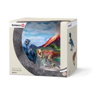 Schleich - Figurines animales, T-Rex et vélociraptor, petit ; 42216