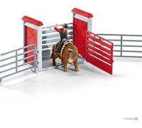 Schleich Farm World Rodéo avec un cowboy 41419 Rodéo Series Figurine Ferme