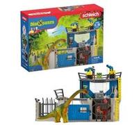 Schleich Coffret 41462 – Grande station de recherche Dino, 72 pièces, 2 dinosaures, dès 4 ans