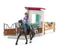 Horse Box Lisa et Storm, Figurine cheval et accessoires, SCHLEICH 42709 Horse Club, dès 5 ans