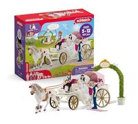 schleich HORSE CLUB | Calèche de mariage 42641 | Couple de mariés avec calèche, Hannah, cheval et accessoires | Superbe cadeau pour filles et garçons | Jouet pour enfants dès 5 ans | Set de 106 pièces