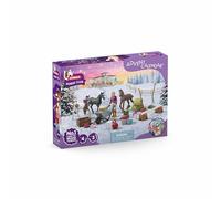 schleich Horse Club | Calendrier de l’Avent Horse Club 2025 - Merveille de Noël Élevage de Poulains 99178 | avec Figurine articulée Sofia, 3 poulains exclusifs & Accessoires | dès 5 Ans | 34 pièces