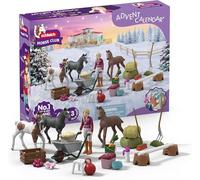 schleich Horse Club | Calendrier de l’Avent Horse Club 2025 - Merveille de Noël Élevage de Poulains 99178 | avec Figurine articulée Sofia, 3 poulains exclusifs & Accessoires | dès 5 Ans | 34 pièces