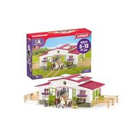 Schleich Coffret centre équestre 42344 – écurie, cavalière, 2 chevaux, 97 pièces, Exclusif Amazon