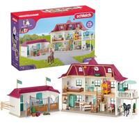 Schleich Horse Club | Centre équestre Lakeside 42551 | Set avec Maison, écurie, 2 Chevaux, Hannah, Ses Parents et Accessoires | Superbe Cadeau pour Enfants | Jouet Cheval dès 5 Ans | 192 pièces