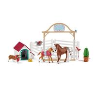 schleich HORSE CLUB chevaux invités d'Hannah avec chienne Ruby
