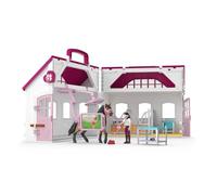 Schleich Horse Club | Clinique vétérinaire pour Chevaux 42787 | Coffret Portable avec Box, Rayons X, vétérinaire articulée & Accessoires | Jouet & Cadeau dès 4 Ans | 64 pièces