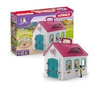 schleich 42703 Écurie Transportable, dès 5 ans, HORSE CLUB - coffret, 60 pièces