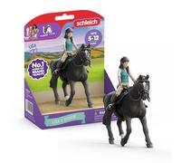 schleich Horse Club | Lisa & Storm 42712 | Figurine articulée | avec Accessoires pour Cheval | Superbe Cadeau pour Filles et garçons | Jouet équestre dès 5 Ans | 6 pièces