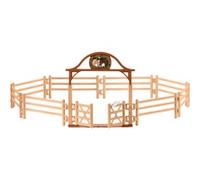 Schleich 42434 Pré pour Chevaux avec Portail, dès 5 Ans, Horse Club - Coffret, 10 pièces