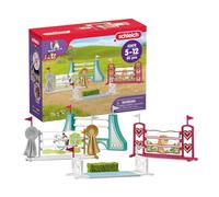 Schleich Horse Club | Obstacles d’équitation 42612 | dès 5 Ans | 30 pièces | accessoires modulaires | pour entraînement ou compétition | cadeau pour filles et garçons | jouet chevaux