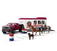 Schleich Camion jumelé avec Grande remorque à Chevaux