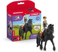 schleich HORSE CLUB | Tori & Princess 42640 | Figurine fille articulée avec cheval, selle, bride & tapis de selle | Coffret de jeu équestre réaliste | Idée cadeau enfants | Jouet dès 5 ans | 11 pièces