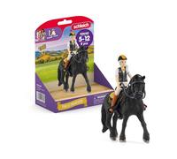 Schleich Figurine Tori & Princess 42640 – Fille articulée, cheval, selle, bride & tapis – 8 pièces