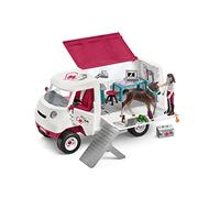 Schleich Horse Club | Vétérinaire Mobile avec Poulain Hanovrien 42439 | Coffret de jeu à partir de 6 ans | coffret avec figurines, nombreuses fonctions et accessoires | jouet réaliste | 37 pièces