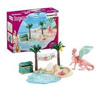 SCHLEICH Ile au tresor avec Maman et Bebe dragon - Pour enfant G