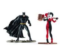 Schleich Justice League Scenery Pack Batman Vs Harley Quinn Figure 22514 noir G