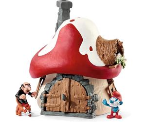 Schleich Les SCHTROUMPFS 20803 | Coffret avec 20 pièces | Maison des Schtroumpfs avec 2 Figurines Grand Schtroumpf, Gargamel et Azraël | Idée Cadeau Enfants dès 3 Ans | The Smurfs