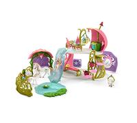 schleich BAYALA Maison-fleur pailletée avec licornes, lac et écurie