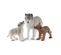 Schleich Wild Life Maman Loup avec louveteaux