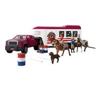 Schleich Camion jumelé avec Grande remorque à Chevaux