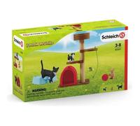 SCHLEICH - Playset Divertissement pour chats mignons - Multicolore - Farm World - Pour enfants à partir de 3 ans