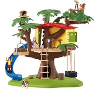 Cabane aventure dans les arbres, coffret de 60 pièces détaillées avec balançoire, 2 figurines d'enfant et figurines d'animaux, jouets de ferme pour enfants dès 3 ans - schleich 42408 FARM WORLD