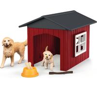 Schleich schleich® FARM WORLD 42722 Hundehütte mit Goldenretrievern 42722