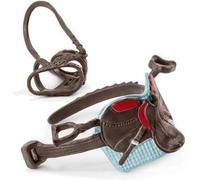 Schleich 42489 Selle et bride Hannah et Cayenne, dès 5 ans, Horse Club - accessoires, 9 x 3,5 x 14 cm