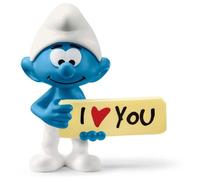 Schleich Figurine Schtroumpf avec panneau – THE SMURFS™ – 5,5 cm – Âge 3 ans