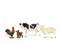 Schleich Set de démarrage "Ferme" de Farm World Set de 4 pièces : vache, veau, mouton, coq