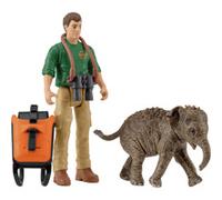 Schleich Set de Poche ! Chercheur en Excursion, Figurine