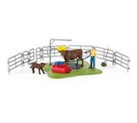 Schleich Station de lavage pour vaches 42529 Farm World Multicolore